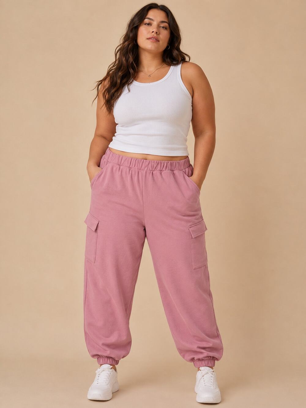 Express Pink Utility Cargo Joggers XXL Streetwear Athleisure NWT